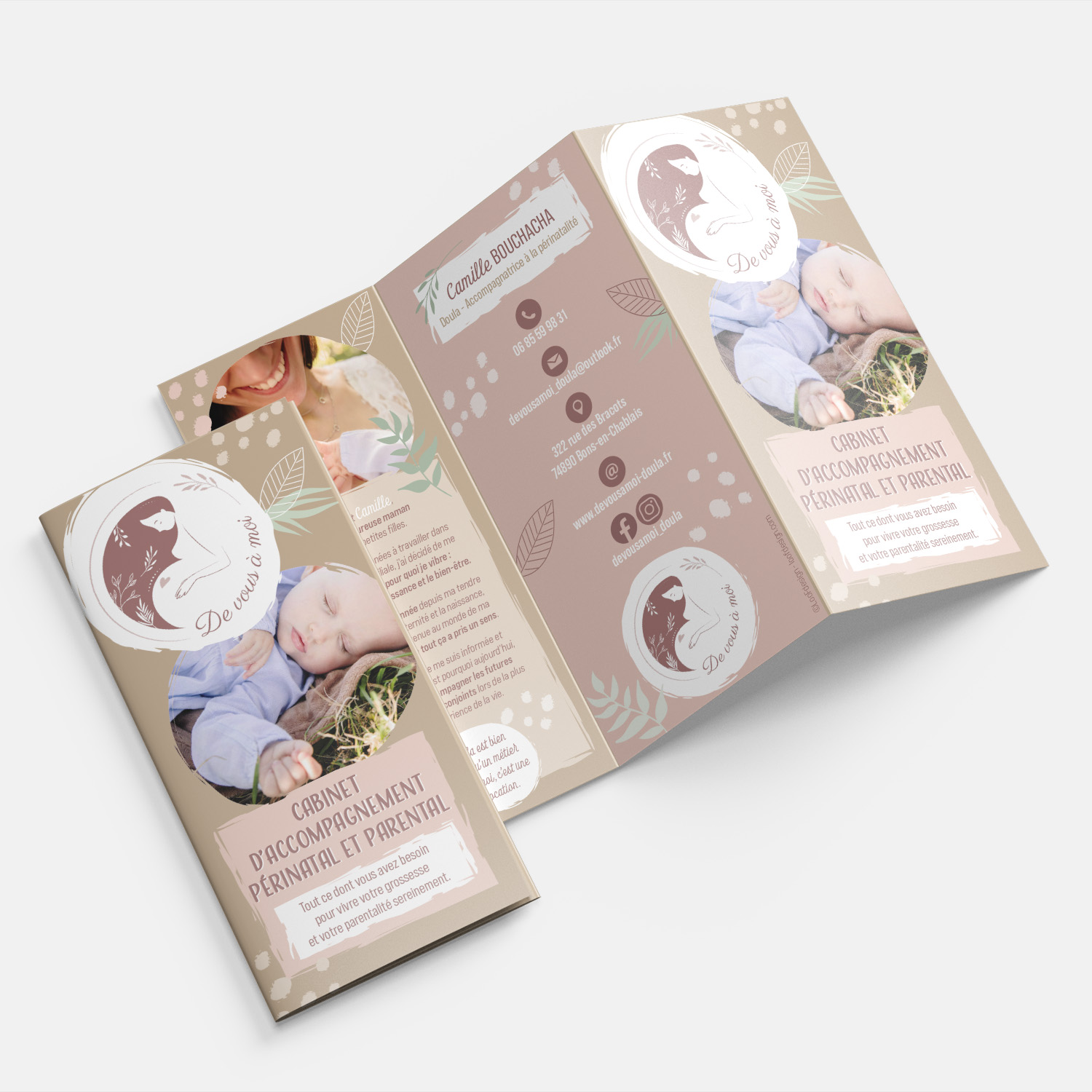 Dépliant 3 volets, De vous à moi